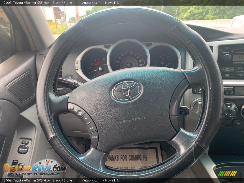 2003 Toyota 4Runner SR5 4x4 Black / Stone Photo #15