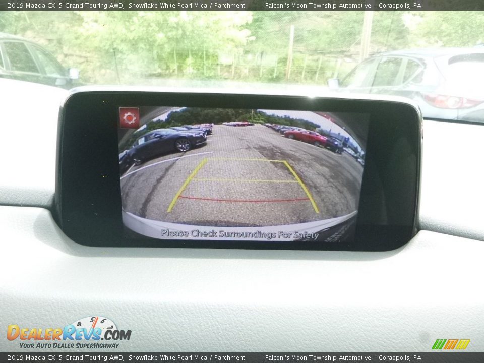 2019 Mazda CX-5 Grand Touring AWD Snowflake White Pearl Mica / Parchment Photo #14
