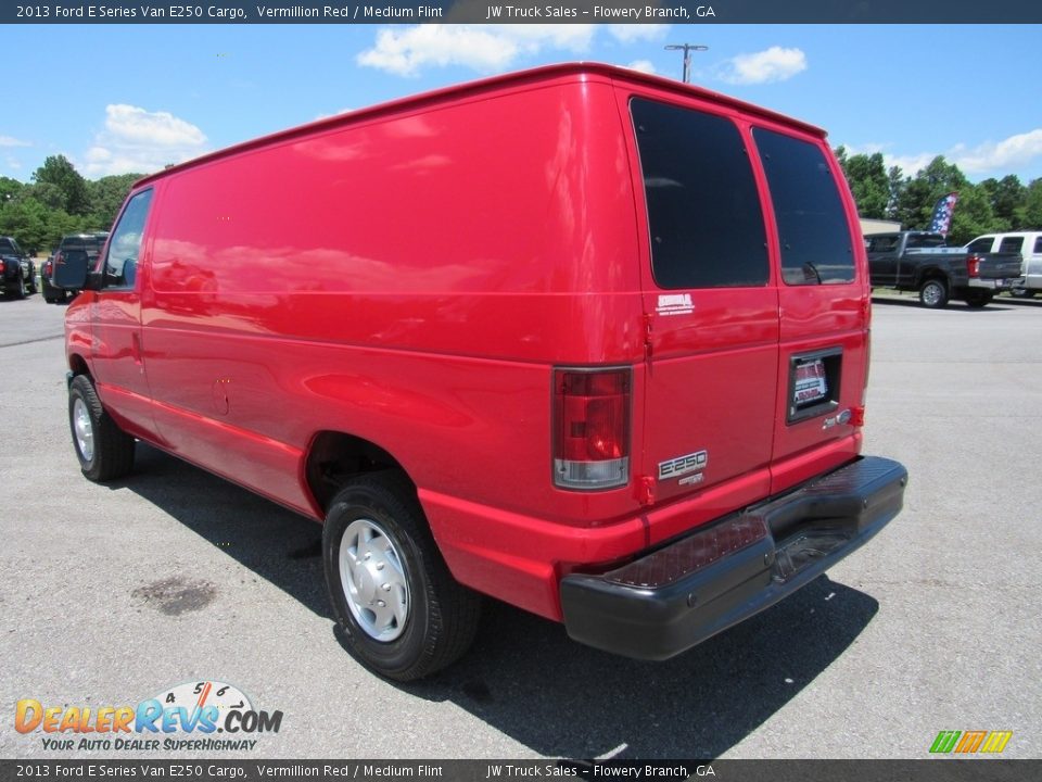 2013 Ford E Series Van E250 Cargo Vermillion Red / Medium Flint Photo #3