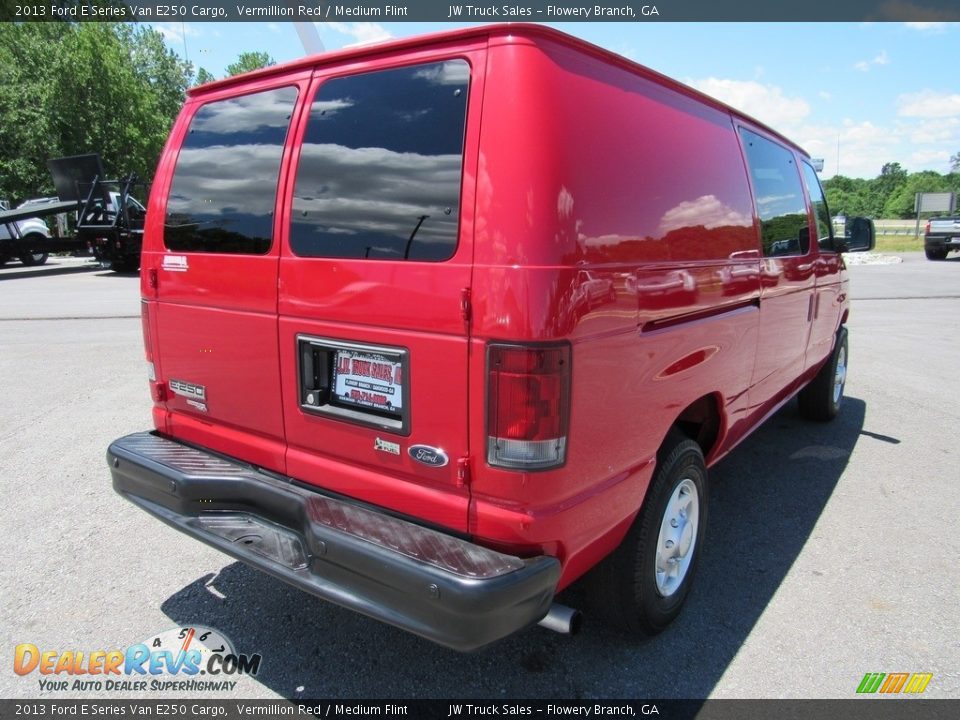 2013 Ford E Series Van E250 Cargo Vermillion Red / Medium Flint Photo #5