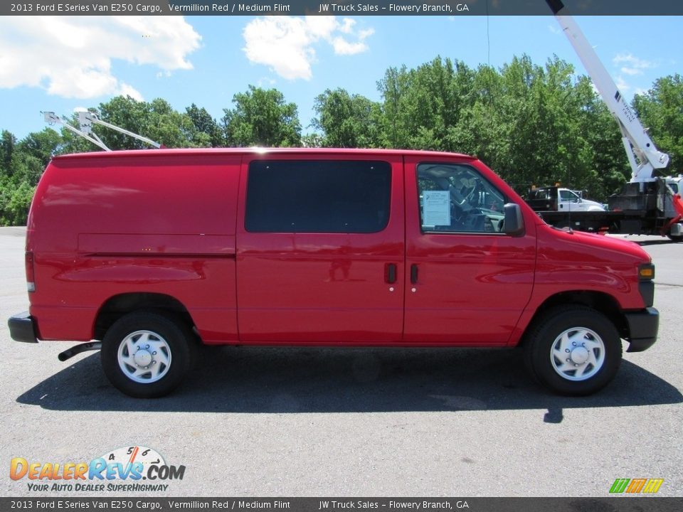 2013 Ford E Series Van E250 Cargo Vermillion Red / Medium Flint Photo #6
