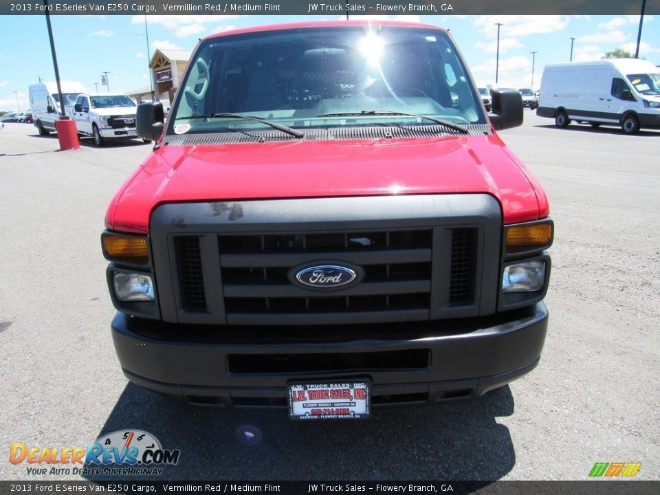 2013 Ford E Series Van E250 Cargo Vermillion Red / Medium Flint Photo #8