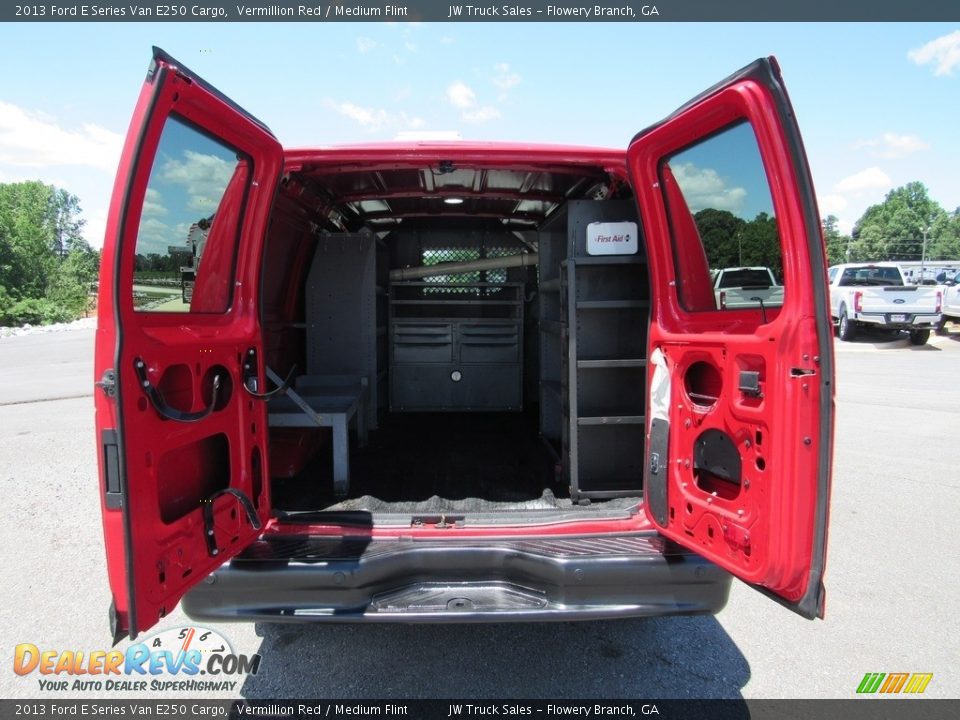 2013 Ford E Series Van E250 Cargo Vermillion Red / Medium Flint Photo #9