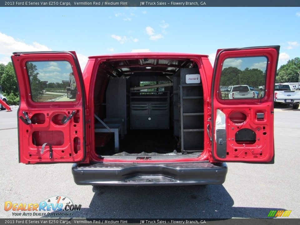 2013 Ford E Series Van E250 Cargo Vermillion Red / Medium Flint Photo #10