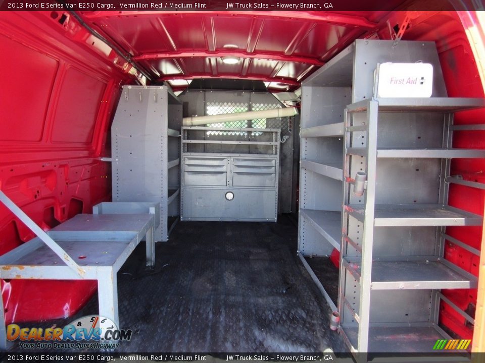 2013 Ford E Series Van E250 Cargo Vermillion Red / Medium Flint Photo #11