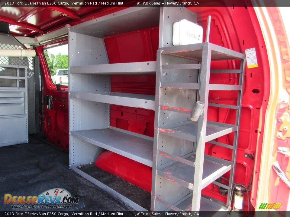 2013 Ford E Series Van E250 Cargo Vermillion Red / Medium Flint Photo #13