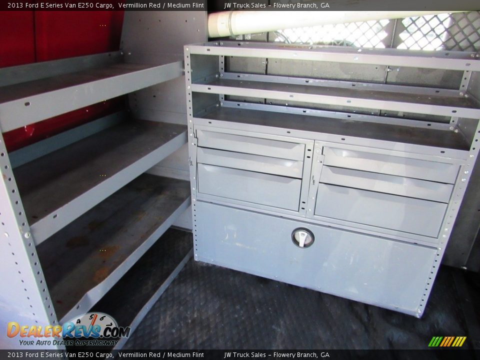2013 Ford E Series Van E250 Cargo Vermillion Red / Medium Flint Photo #14
