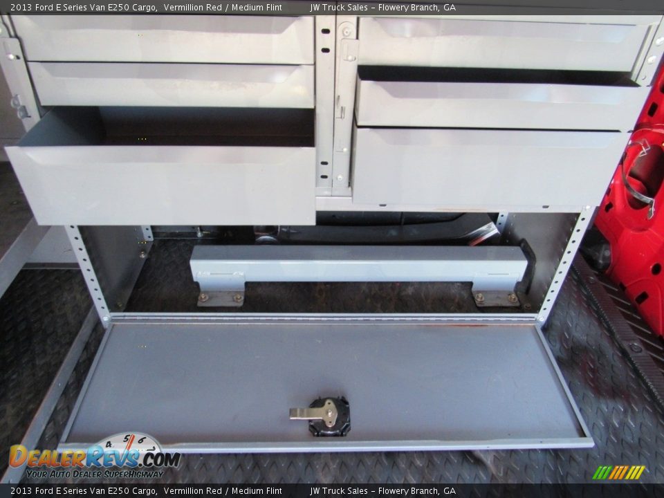 2013 Ford E Series Van E250 Cargo Vermillion Red / Medium Flint Photo #15