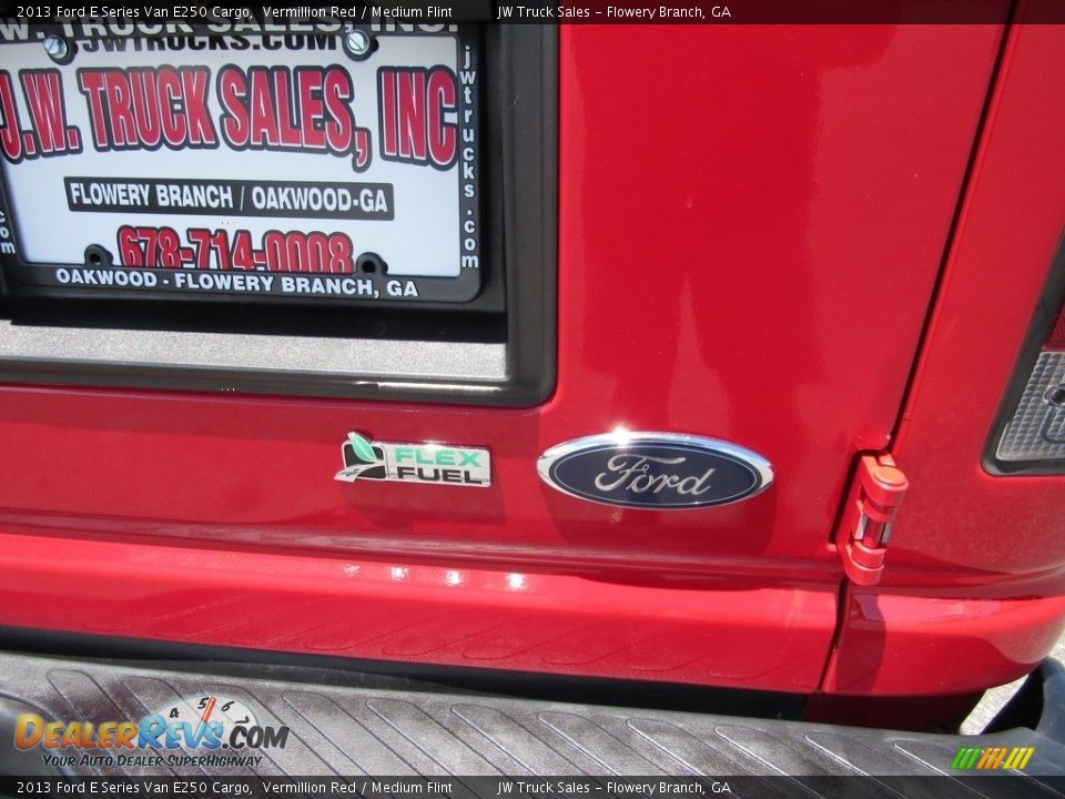 2013 Ford E Series Van E250 Cargo Vermillion Red / Medium Flint Photo #19