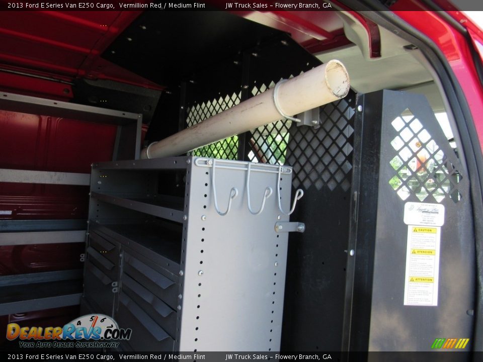 2013 Ford E Series Van E250 Cargo Vermillion Red / Medium Flint Photo #22