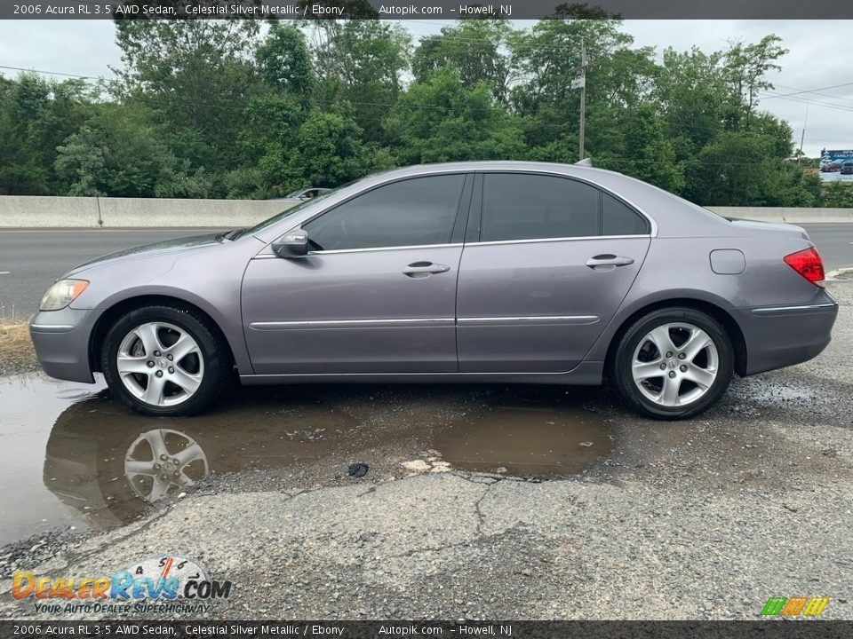 2006 Acura RL 3.5 AWD Sedan Celestial Silver Metallic / Ebony Photo #5
