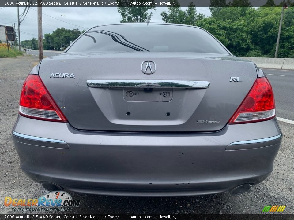 2006 Acura RL 3.5 AWD Sedan Celestial Silver Metallic / Ebony Photo #6