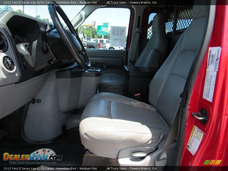 2013 Ford E Series Van E250 Cargo Vermillion Red / Medium Flint Photo #27