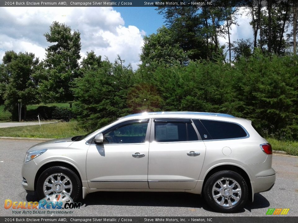 2014 Buick Enclave Premium AWD Champagne Silver Metallic / Cocoa Photo #1