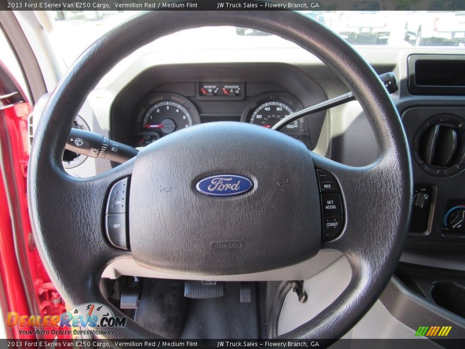 2013 Ford E Series Van E250 Cargo Vermillion Red / Medium Flint Photo #30