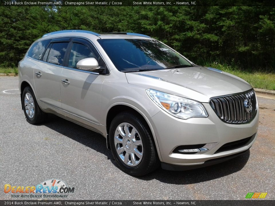 2014 Buick Enclave Premium AWD Champagne Silver Metallic / Cocoa Photo #4