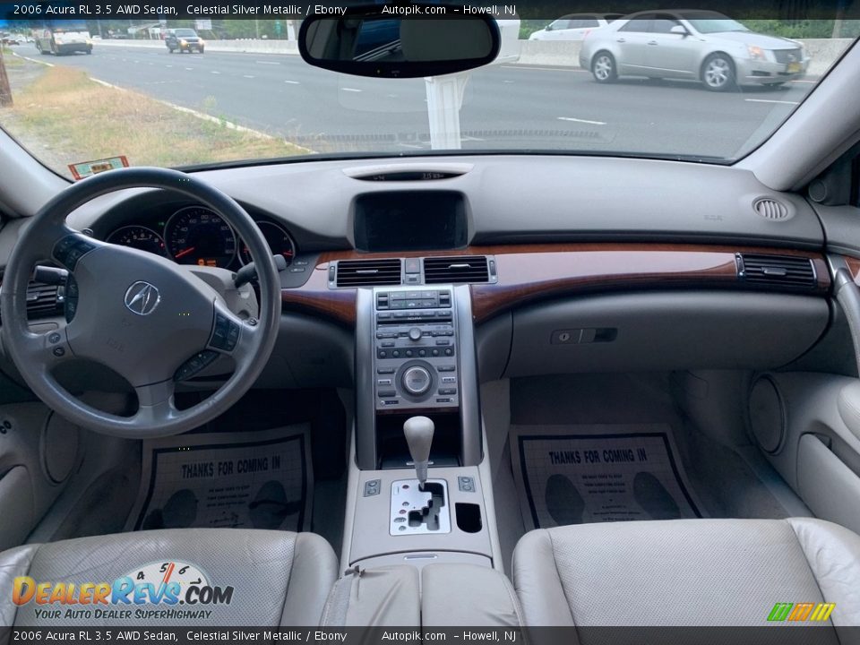 2006 Acura RL 3.5 AWD Sedan Celestial Silver Metallic / Ebony Photo #14