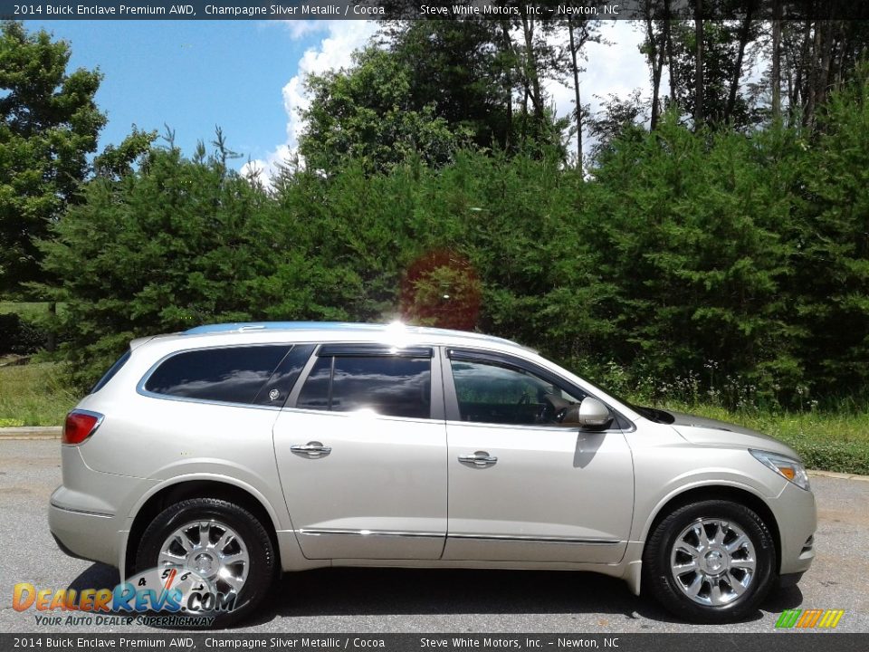 2014 Buick Enclave Premium AWD Champagne Silver Metallic / Cocoa Photo #5