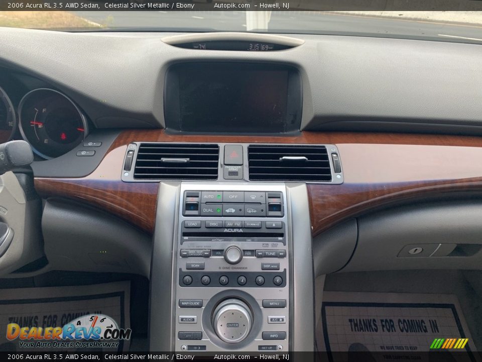 2006 Acura RL 3.5 AWD Sedan Celestial Silver Metallic / Ebony Photo #15