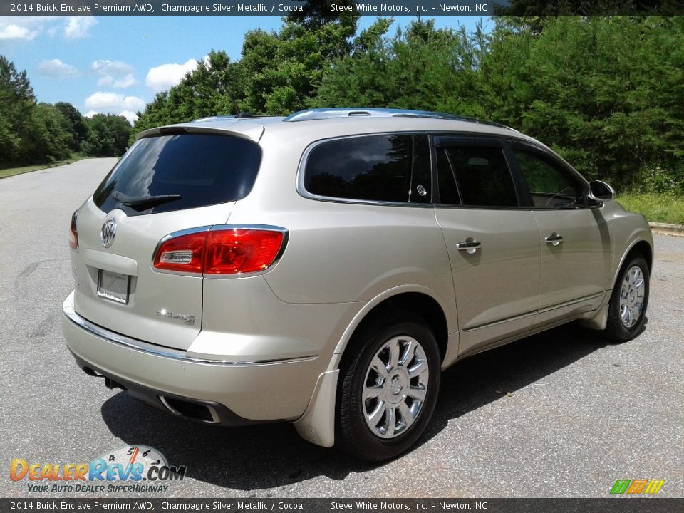 2014 Buick Enclave Premium AWD Champagne Silver Metallic / Cocoa Photo #6