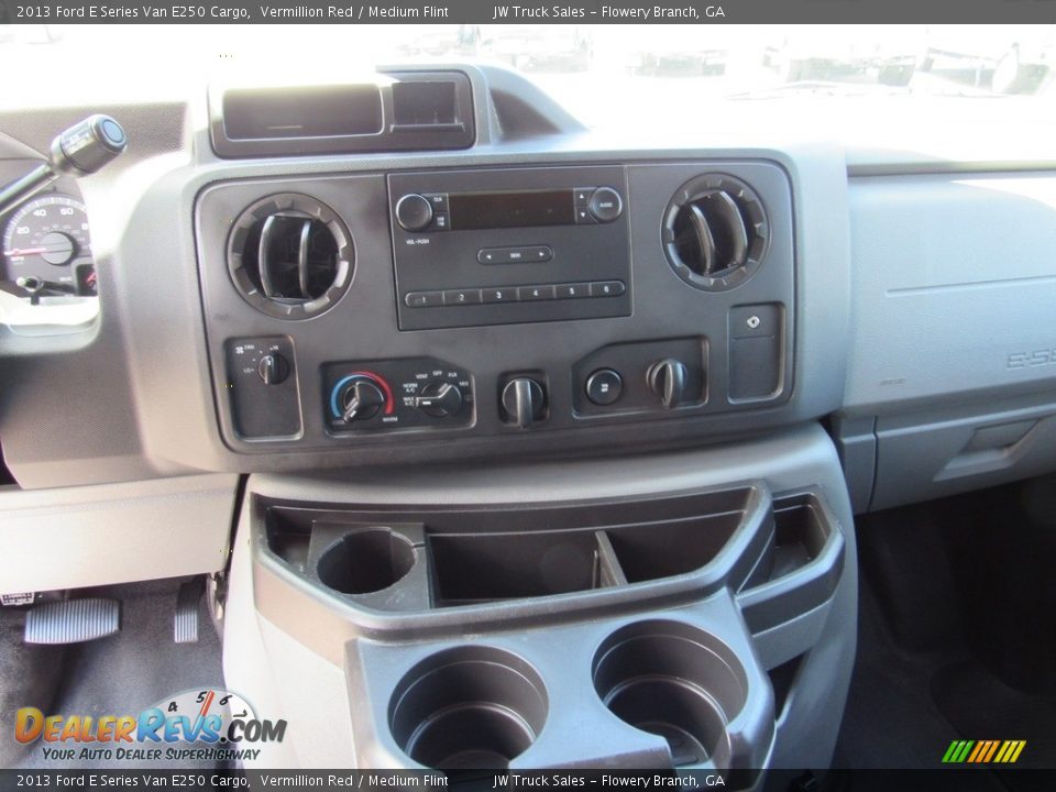 2013 Ford E Series Van E250 Cargo Vermillion Red / Medium Flint Photo #35