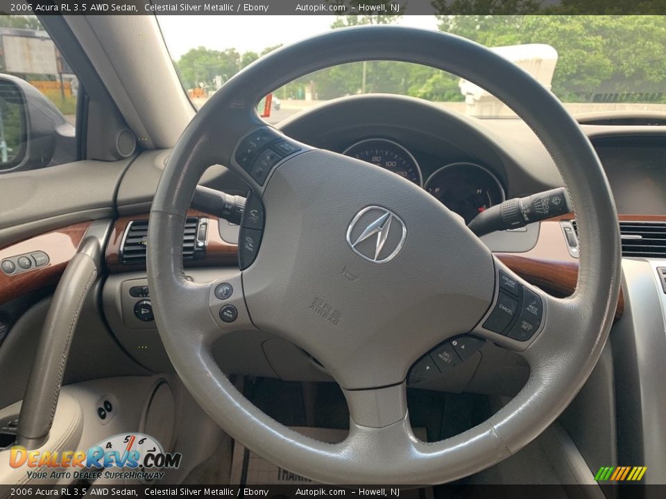 2006 Acura RL 3.5 AWD Sedan Celestial Silver Metallic / Ebony Photo #17
