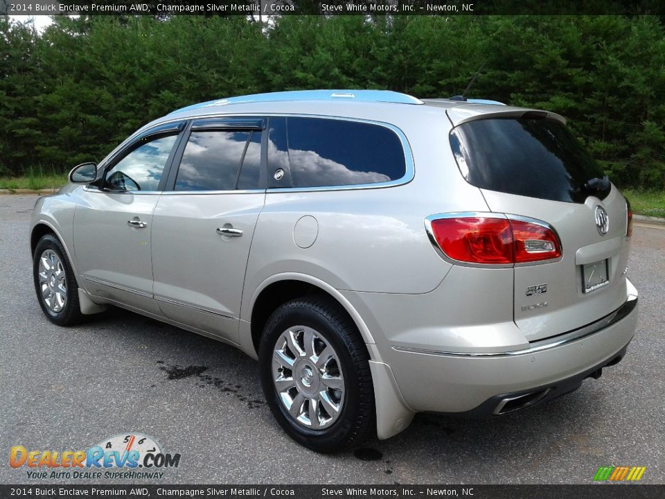 2014 Buick Enclave Premium AWD Champagne Silver Metallic / Cocoa Photo #8