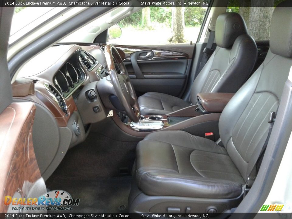 2014 Buick Enclave Premium AWD Champagne Silver Metallic / Cocoa Photo #10