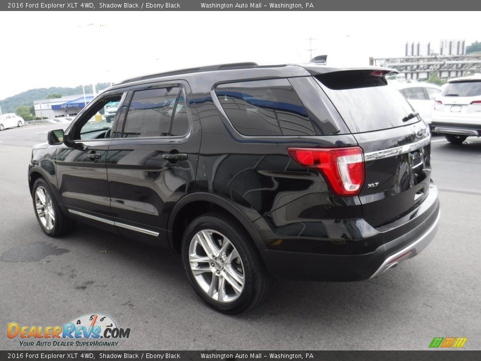 2016 Ford Explorer XLT 4WD Shadow Black / Ebony Black Photo #7