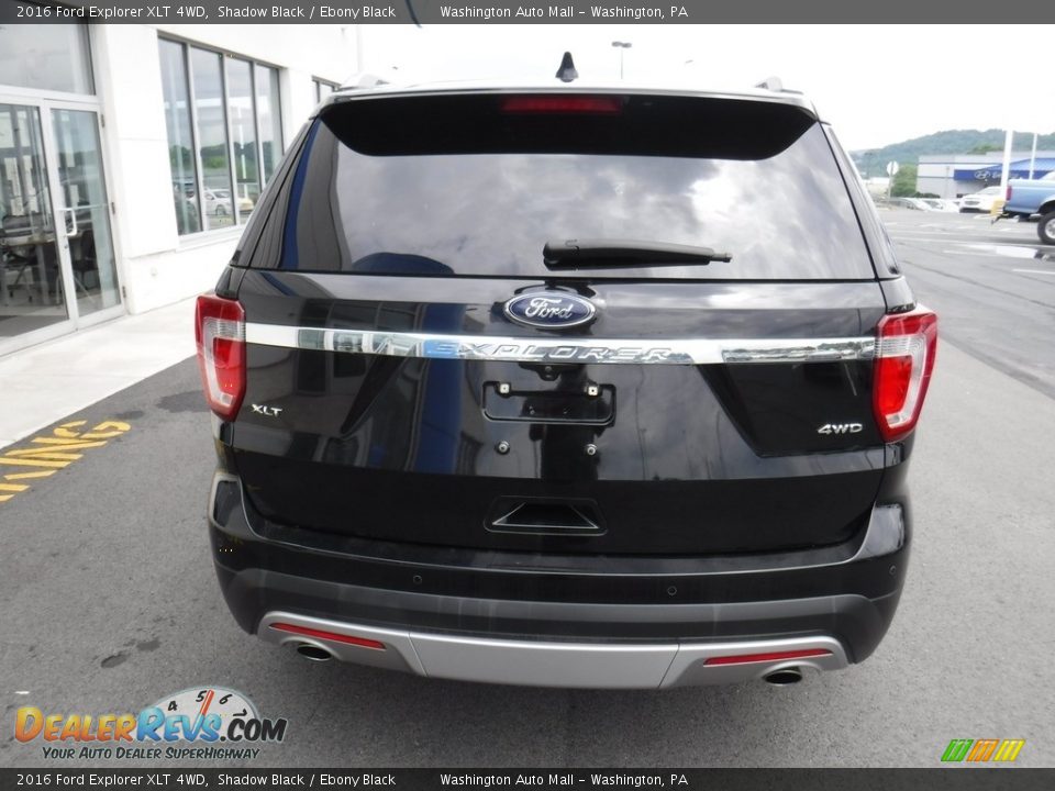 2016 Ford Explorer XLT 4WD Shadow Black / Ebony Black Photo #8