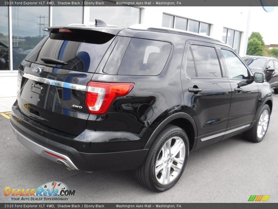 2016 Ford Explorer XLT 4WD Shadow Black / Ebony Black Photo #9