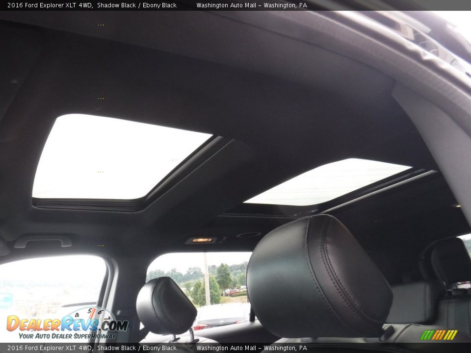 2016 Ford Explorer XLT 4WD Shadow Black / Ebony Black Photo #12