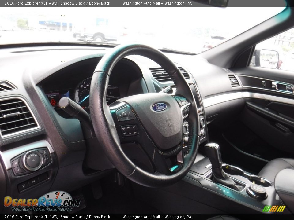 2016 Ford Explorer XLT 4WD Shadow Black / Ebony Black Photo #13
