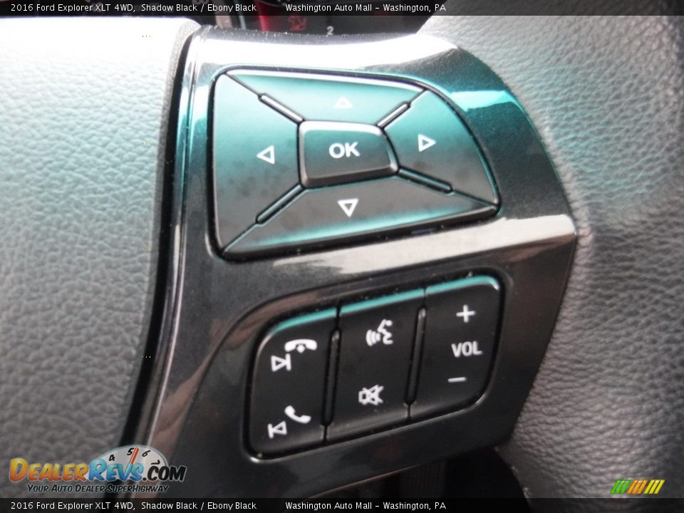 2016 Ford Explorer XLT 4WD Shadow Black / Ebony Black Photo #24