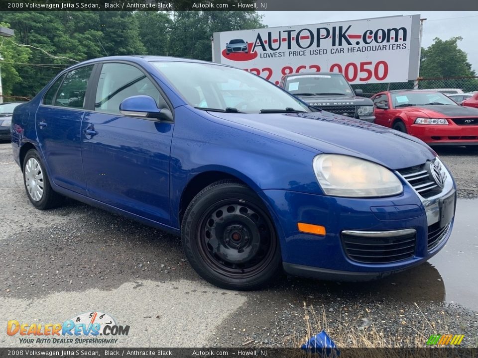 2008 Volkswagen Jetta S Sedan Black / Anthracite Black Photo #1