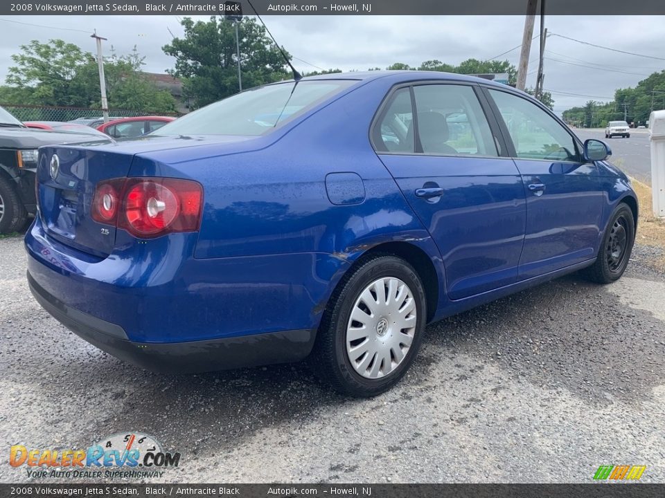 2008 Volkswagen Jetta S Sedan Black / Anthracite Black Photo #3