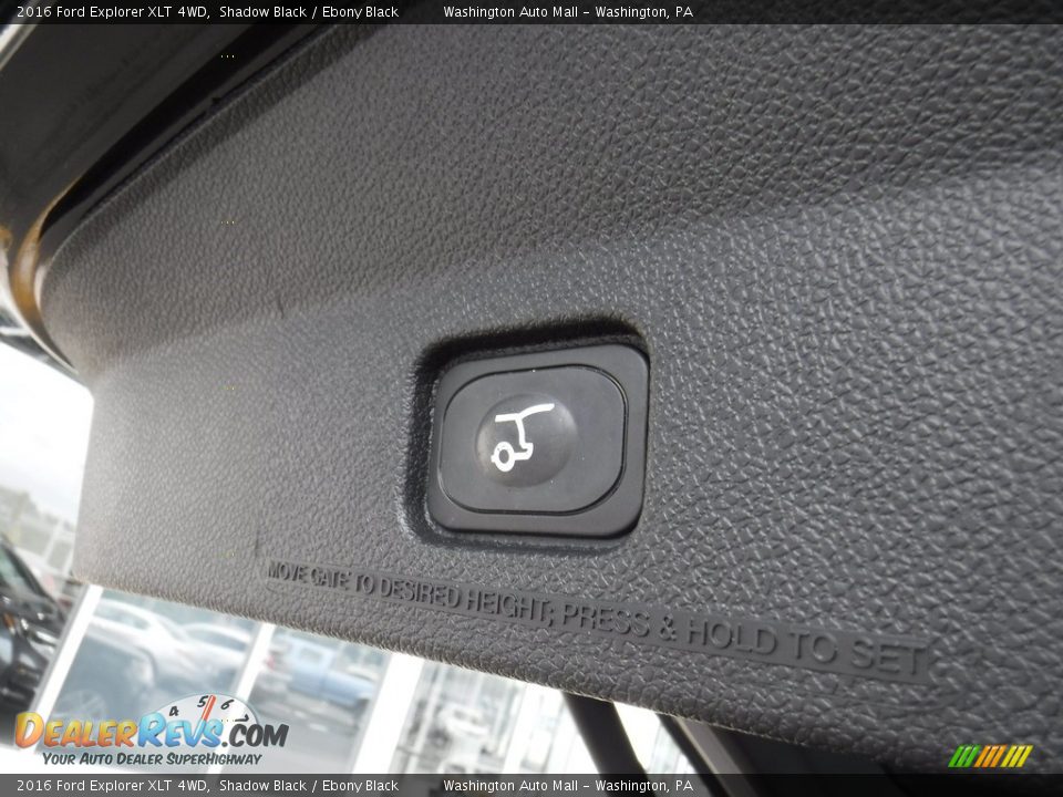 2016 Ford Explorer XLT 4WD Shadow Black / Ebony Black Photo #28