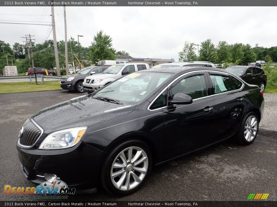 2013 Buick Verano FWD Carbon Black Metallic / Medium Titanium Photo #1