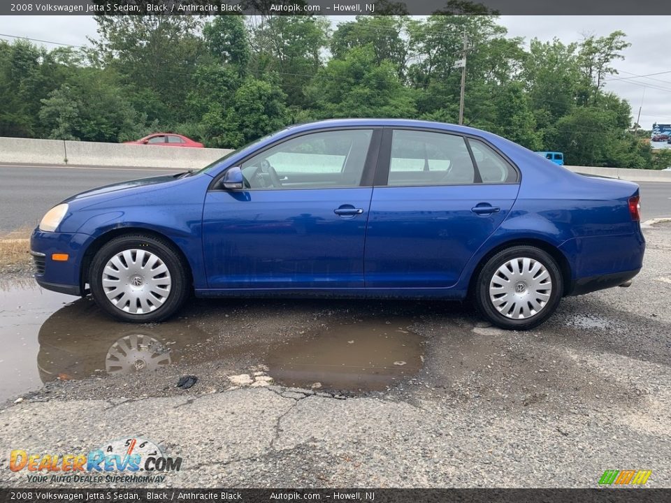 2008 Volkswagen Jetta S Sedan Black / Anthracite Black Photo #6