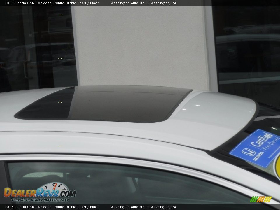 2016 Honda Civic EX Sedan White Orchid Pearl / Black Photo #4