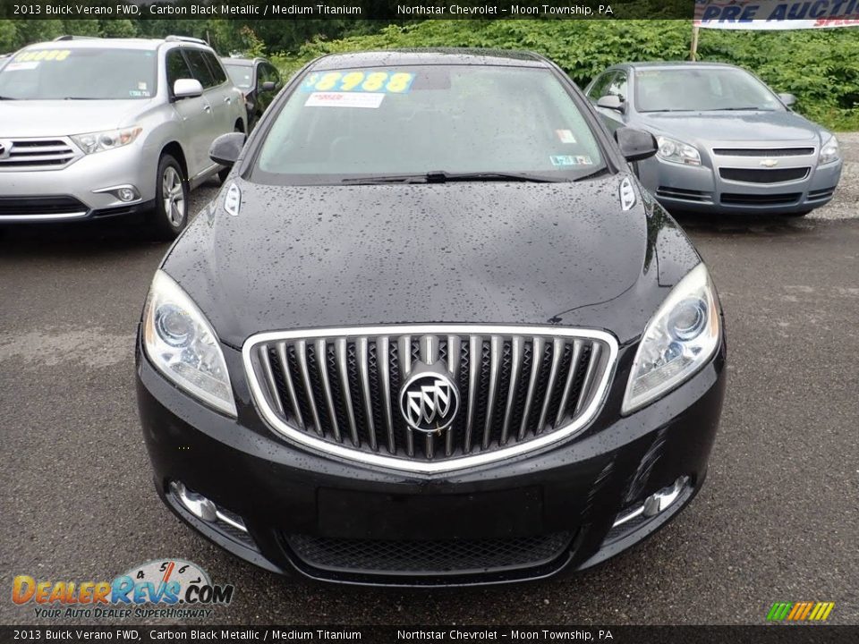 2013 Buick Verano FWD Carbon Black Metallic / Medium Titanium Photo #6