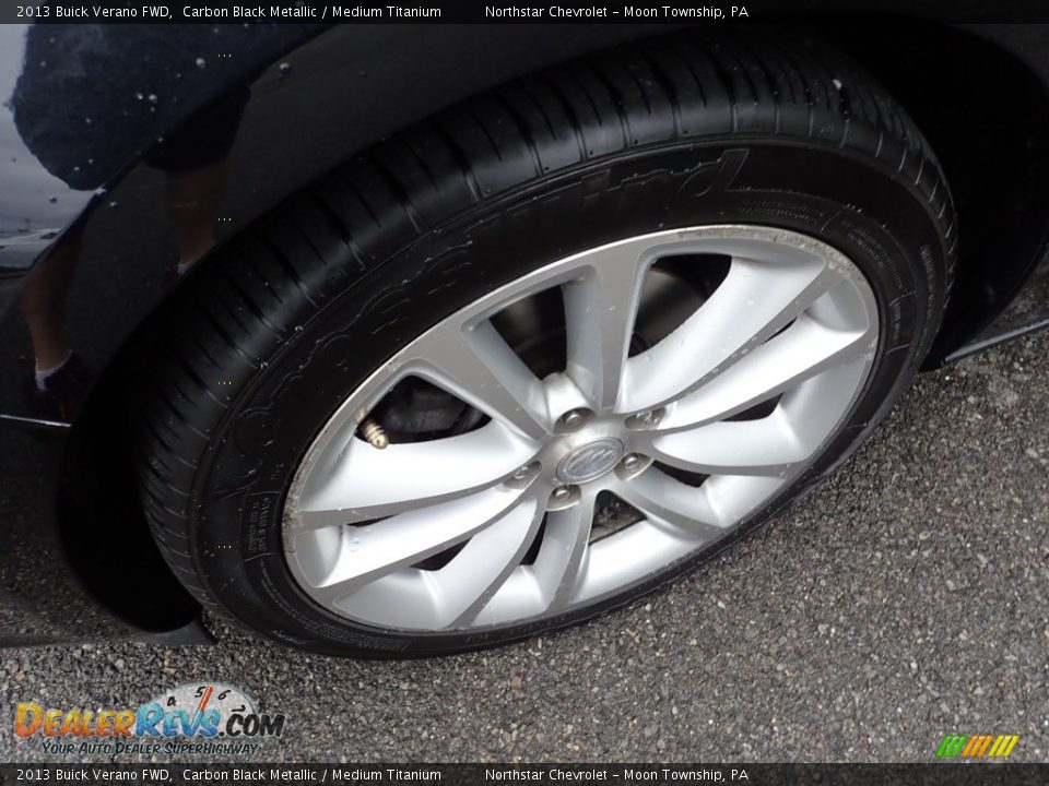 2013 Buick Verano FWD Carbon Black Metallic / Medium Titanium Photo #7