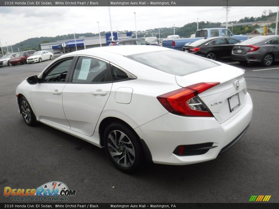 2016 Honda Civic EX Sedan White Orchid Pearl / Black Photo #8