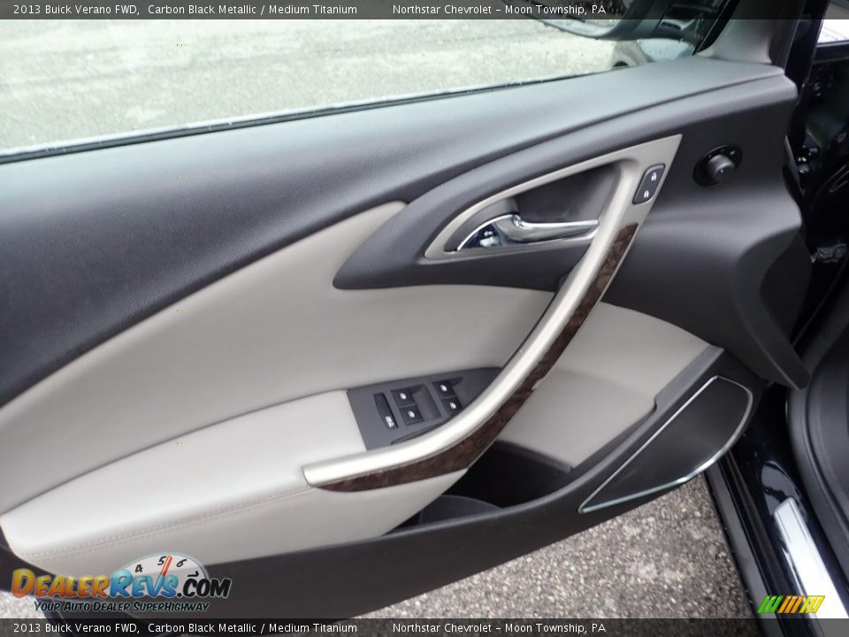 2013 Buick Verano FWD Carbon Black Metallic / Medium Titanium Photo #11