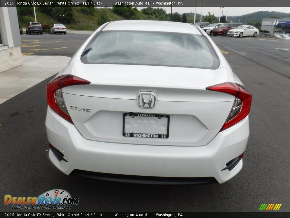 2016 Honda Civic EX Sedan White Orchid Pearl / Black Photo #9