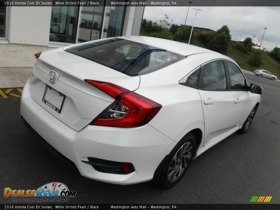 2016 Honda Civic EX Sedan White Orchid Pearl / Black Photo #10