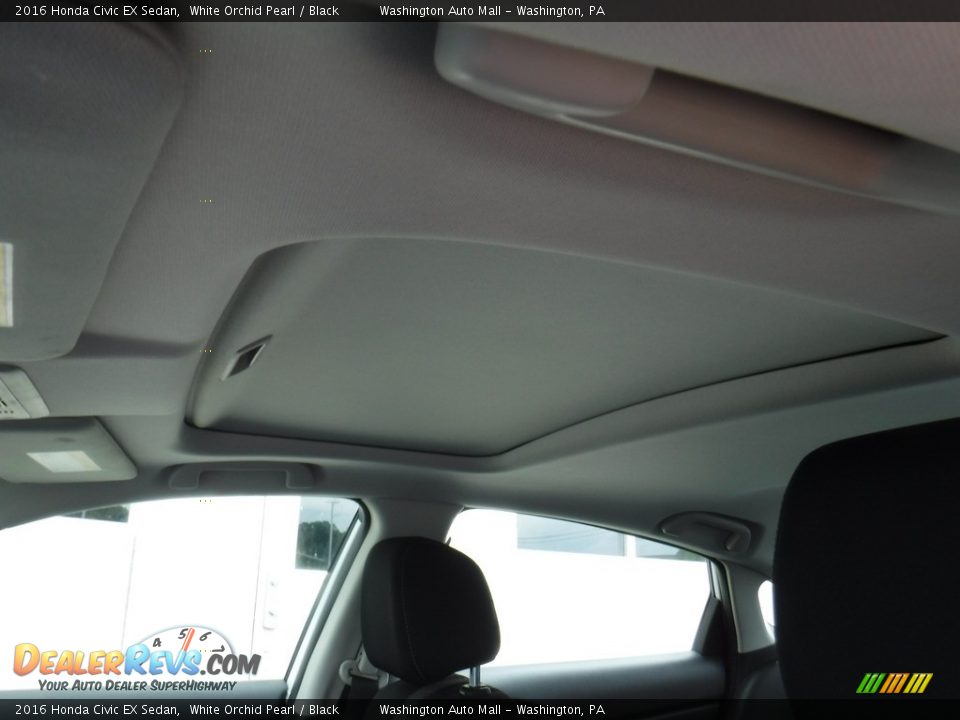 2016 Honda Civic EX Sedan White Orchid Pearl / Black Photo #11