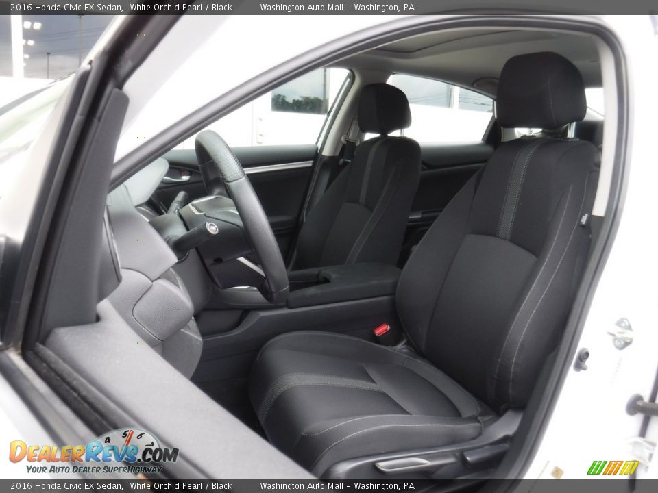 2016 Honda Civic EX Sedan White Orchid Pearl / Black Photo #13