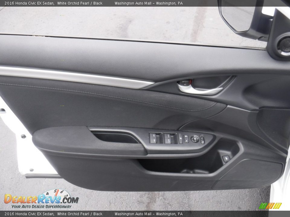 2016 Honda Civic EX Sedan White Orchid Pearl / Black Photo #14