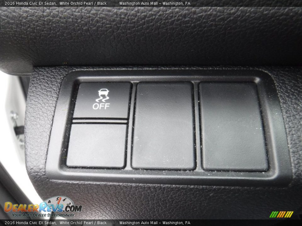 2016 Honda Civic EX Sedan White Orchid Pearl / Black Photo #15